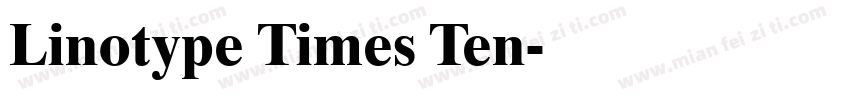 Linotype Times Ten字体转换